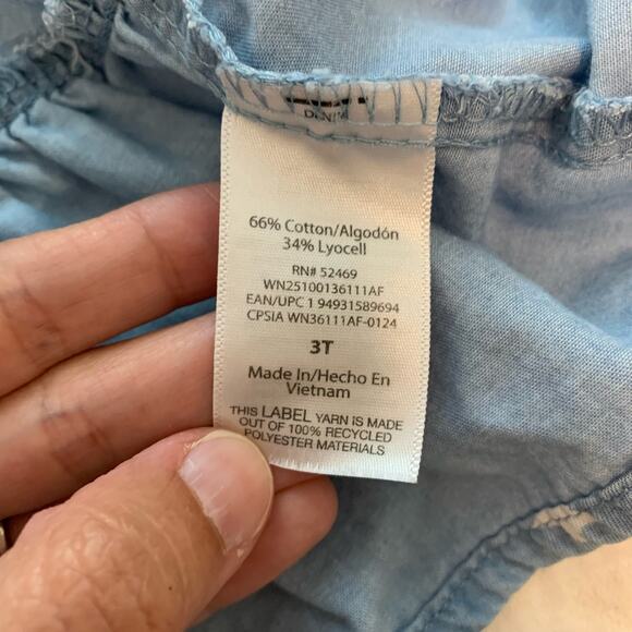 Wonder Nation Pink Gingham and Blue Chambray Dresses - Picture 7 of 8